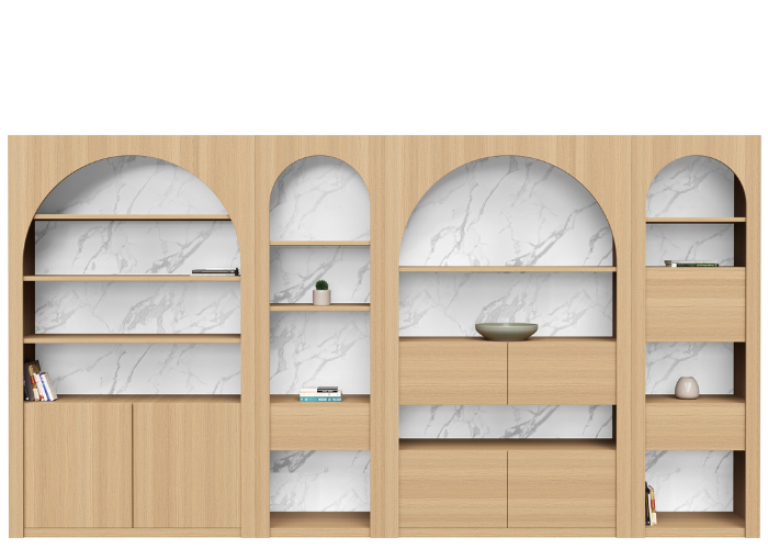 Aako Arched Storage Wall Units