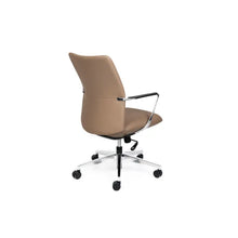 Director Mid Back Tan leather