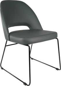 Semifreddo Chair with Black Sled Base