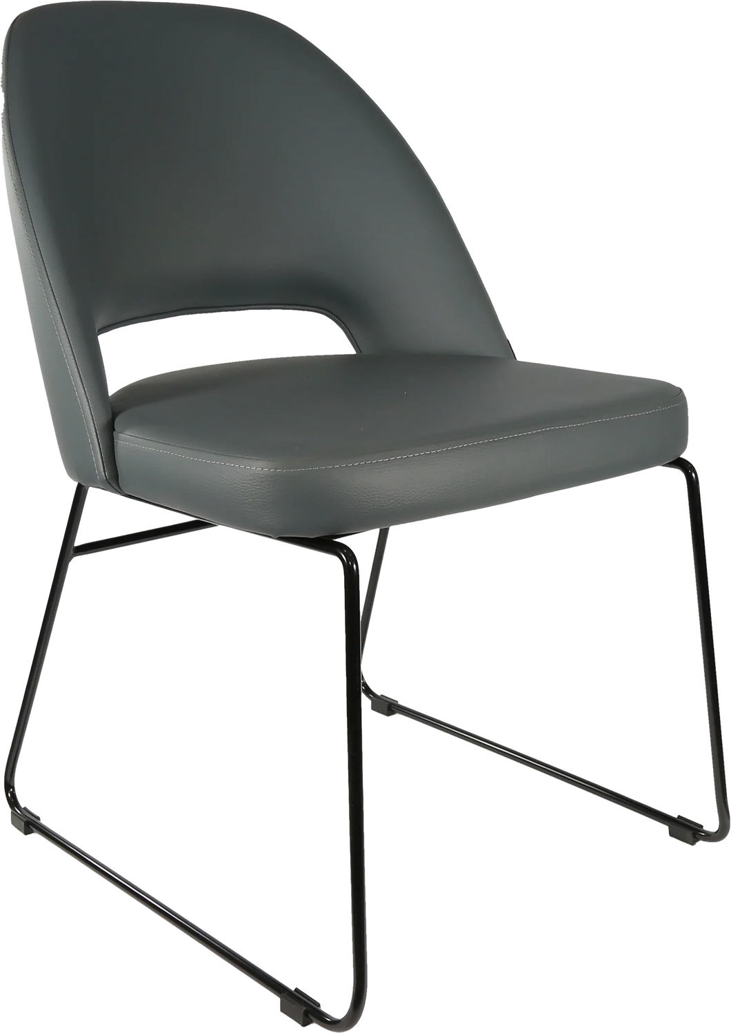 Semifreddo Chair with Black Sled Base