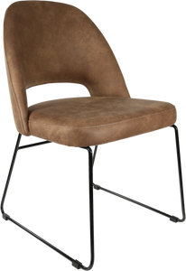 Semifreddo Chair with Black Sled Base